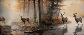 Kép - Vintage vadvilág festmény (120x50 cm)