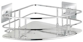 WENKO 23856800-Polc TURBO-LOC QUADRO ED. 27,5x19,3 cm rozsdamentes acél/fényes króm 23856800