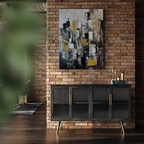 Kép kézzel festett részletekkel 70x100 cm Cityscape – Styler