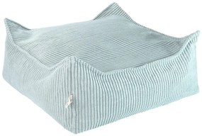 Mentazöld kordbársony gyerek babzsákfotel Square – Wigiwama