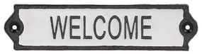 Öntöttvas falitábla 21x5 cm Welcome – Esschert Design