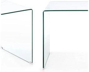 Üveg íróasztal 70x125 cm Burano – Kave Home