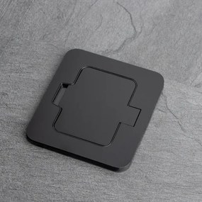 Solight 5B322B - Kültéri beépített padló aljzat IP55 fekete négyszögletes