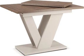 Modern bővíthető étkezőasztal CLARK 120–160 cm dió kasmír