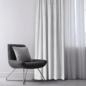Fehér bársony dimout (részleges sötétítő) függöny 140x270 cm Eyelets – Restilo