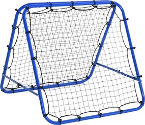 HOMCOM Foci Visszaverő, Állítható Kicker Visszaverő Fali Háló 5 Szögállással, 100 x 95cm Foci Kapu Fiataloknak, Visszaverő Fali Kézilabda Edzéshez, Ké