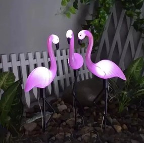 Napelemes kerti lámpa - flamingó Gardlov 21151