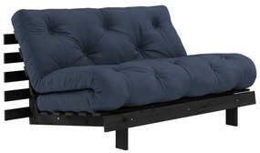 Sötétkék kinyitható kanapé 140 cm Roots Black Night – Karup Design