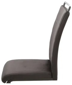 Szék H441 VELVET fekete váz / fekete kárpit. 117