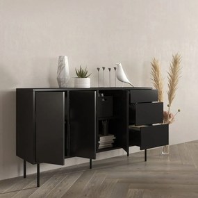 Mirka fekete modern komód