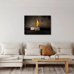 Egy öngyújtó képe (üvegen) (70x50 cm)