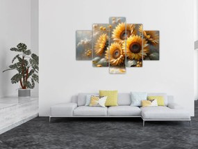 Kép - Napraforgók festménye (150x105 cm)