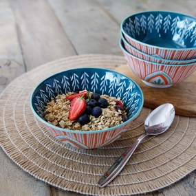 Folk kerámia tál, ø 16 cm - Kitchen Craft