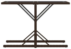 vidaXL 3 részes barna polyrattan bisztrógarnitúra párnákkal