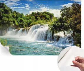 Prémium öntapadós fali fotótapéta Lenyűgöző vízesés 152x104 cm