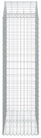 íves horganyzott vas gabion kosár 100x50x160/180 cm