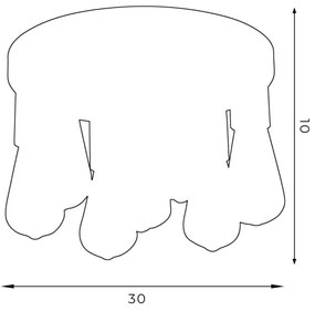 Spotlámpa FILO 7xE27/60W/230V fekete