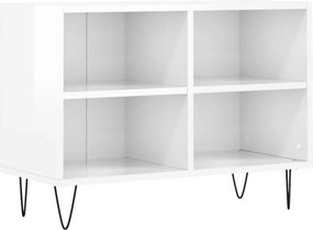 vidaXL fehér magasfényű szerelt fa TV-szekrény 69,5x30x50 cm