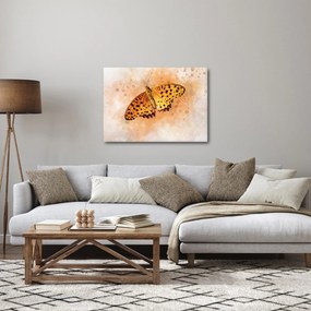 Kép - narancssárga pillangó, akvarell (70x50 cm)