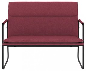 vidaXL bordó szövet pad 100 x 64 x 80 cm