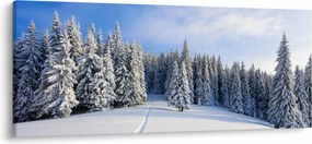 Kép - Tél az erdőben (120x50 cm)