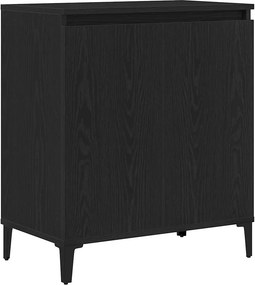 vidaXL Széf Fekete tölgy 60 x 35 x 70 cm Faanyag