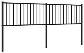 fekete fém fejtámla 193 cm