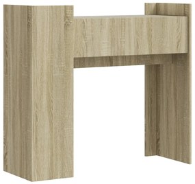 sonoma tölgy színű szerelt fa tálalóasztal 100x35x90 cm