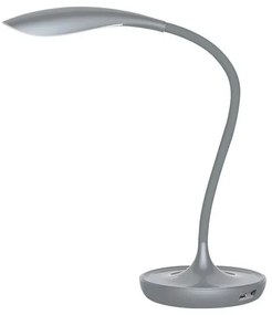 LED lámpatest , asztali , érintőkapcsolóval , billenthető , 5W , dimmelhető , USB , meleg fehér , szürke , Rábalux , BELMONT