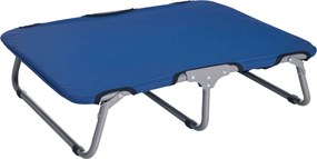 PawHut Kicsi Méretű Összecsukható Kutyaágy Belső és Külső Használatra, Emelt Kutyaágy, Acél és Oxford Szövet, 71x58x20 cm, Kék | Aosom