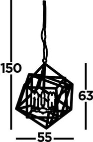 Függeszték Króm CUBE SEARCHLIGHT 7865-5CC