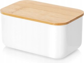 Vajtartó Acél, Fehér, Bambusz Fedéllel
