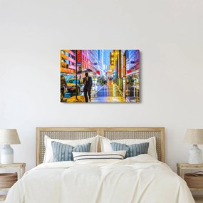 Kép - Város neonfényben (90x60 cm)