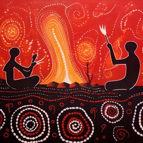 Poszter 30x30cm Tánc a Tűz Istenéért