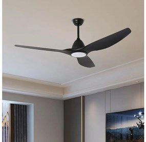 ZEVENTI ZEVENTI - LED Mennyezeti ventilátor URBINO LED/20W/230V Wi-Fi Tuya fekete + távirányító ZV0031