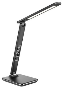 Solight WO45-B - LED kijelzős asztali lámpa LED/9W/230V fekete WO45-B