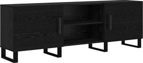 vidaXL TV szekrény Fekete tölgy 150 x 30 x 50 cm Faanyag