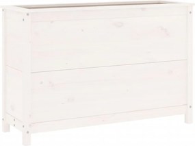 vidaXL fehér tömör fenyőfa kerti magaságyás 119,5 x 40 x 78 cm