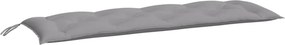 vidaXL szürke oxford szövet kerti padpárna 150 x 50 x 7 cm