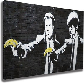 WY65 Banksy Pulp Fiction vászonkép, 70 x 100 cm