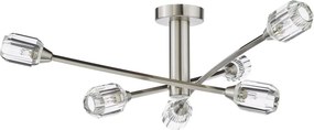 Dar Lighting kristály modern mennyezeti lámpa zonda polírozott nikkel darzon6438