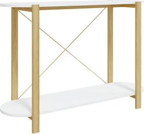 vidaXL fehér szerelt fa tálalóasztal 110x38x75 cm