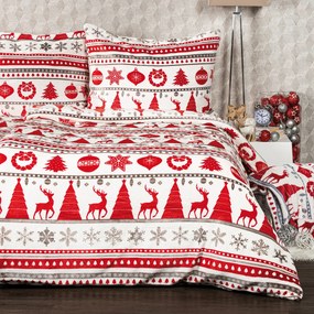 4Home Christmas karácsonyi mikroflanel ágyneműhuzat, 160 x 200 cm, 70 x 80 cm, 160 x 200 cm, 70 x 80 cm