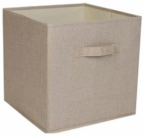 Compactor Sandy összecsukható tárolóbox polcra 31 x 31 x 31 cm, bézs színű
