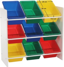 Rendszerező játékokhoz, sokszínű/fehér, KIDO TYP 2