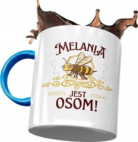 Kék Bögre Melánia Feleség Barátnő Ajándék Nyomtatott Fotóval