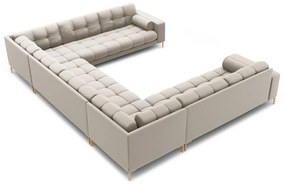 Bézs sarokkanapé (U alakú) Bali – Cosmopolitan Design