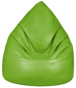 Mini babzsák zöld színű ökobőrből
