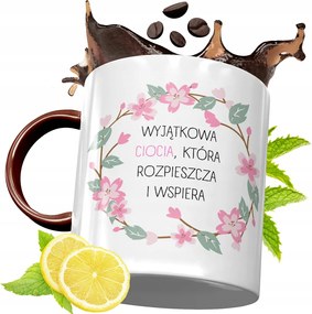 Bordó Bögre Néniknek Születésnapra Ajándék fényképes nyomtatással