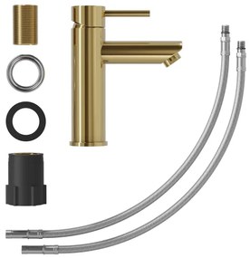 BATH DELUXE 28-017-03-64-02 - Mosdócsap RINGSTED 17,8 cm fényes réz